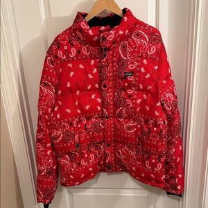 Levi's Red Bandana Puffer Coat